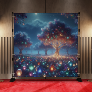 A Forest of Jewels and Gemstones Trees Shimmering Under a Moonlight 2