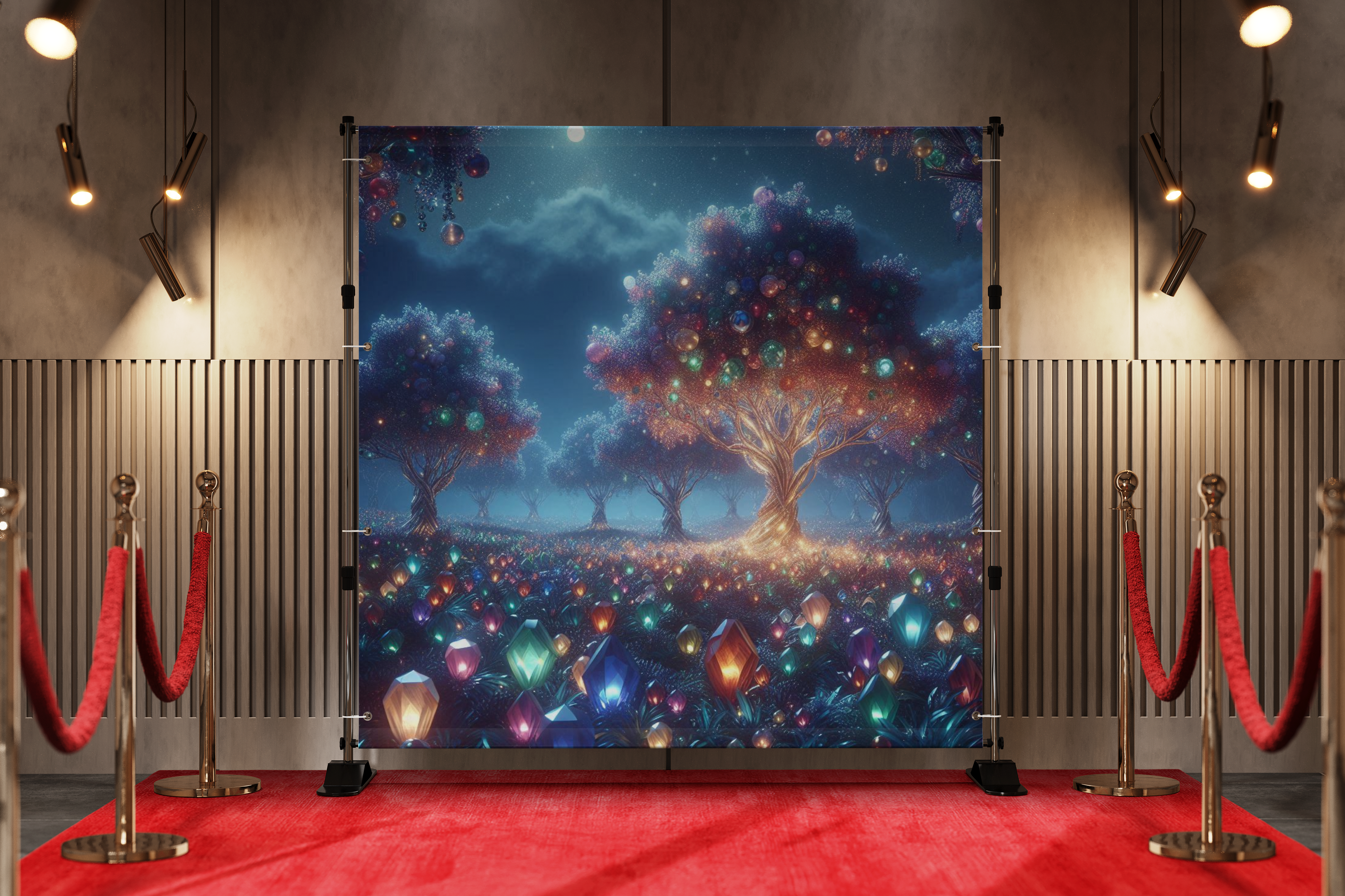 Gemstone Forest Backdrop 2