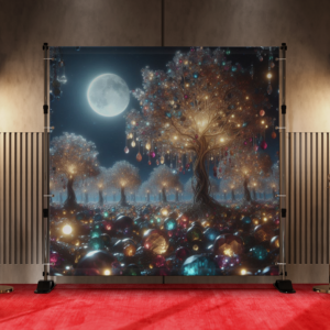 A Forest of Jewels and Gemstones Trees Shimmering Under a Moonlight 4
