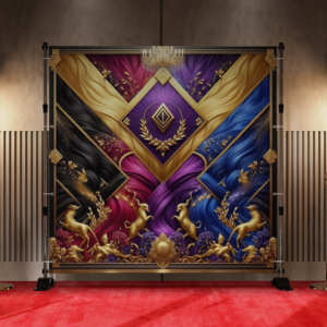 Divine Nine Elegance - HBCU Colors Backdrop 1