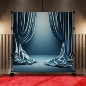 Elegant Blue Silk 1