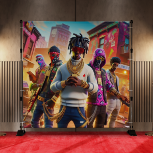Black Fortnite Background Backdrop 7