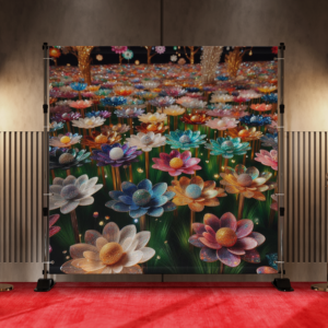 Field of Flowers Made of Jewels and Gemstones 1