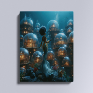 AfroAquatica – Ethereal Afro Mermaid Realm